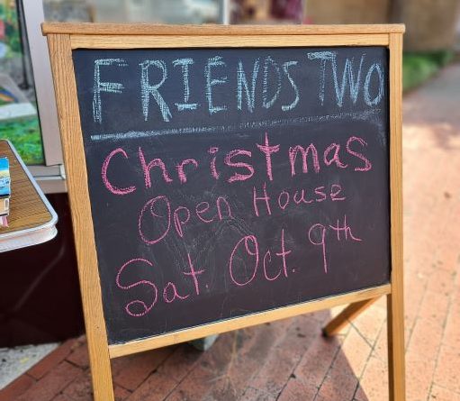 friends two christmas open house october 2021