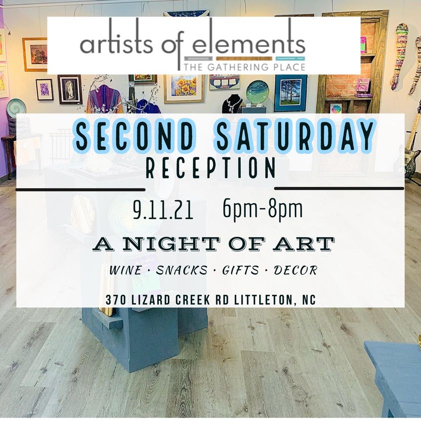 second saturday night of art artists of elements littleton nc