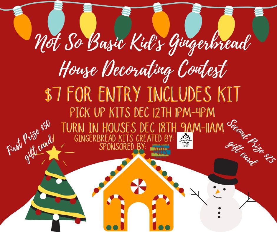 Kid's Gingerbread House Decorating Contest