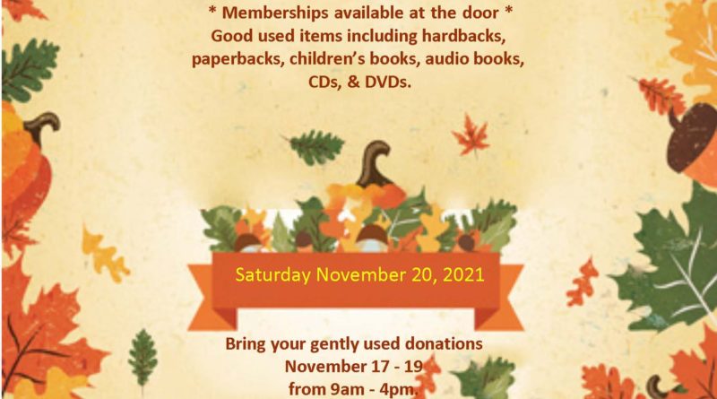 warren county memorial library annual book sale 2021