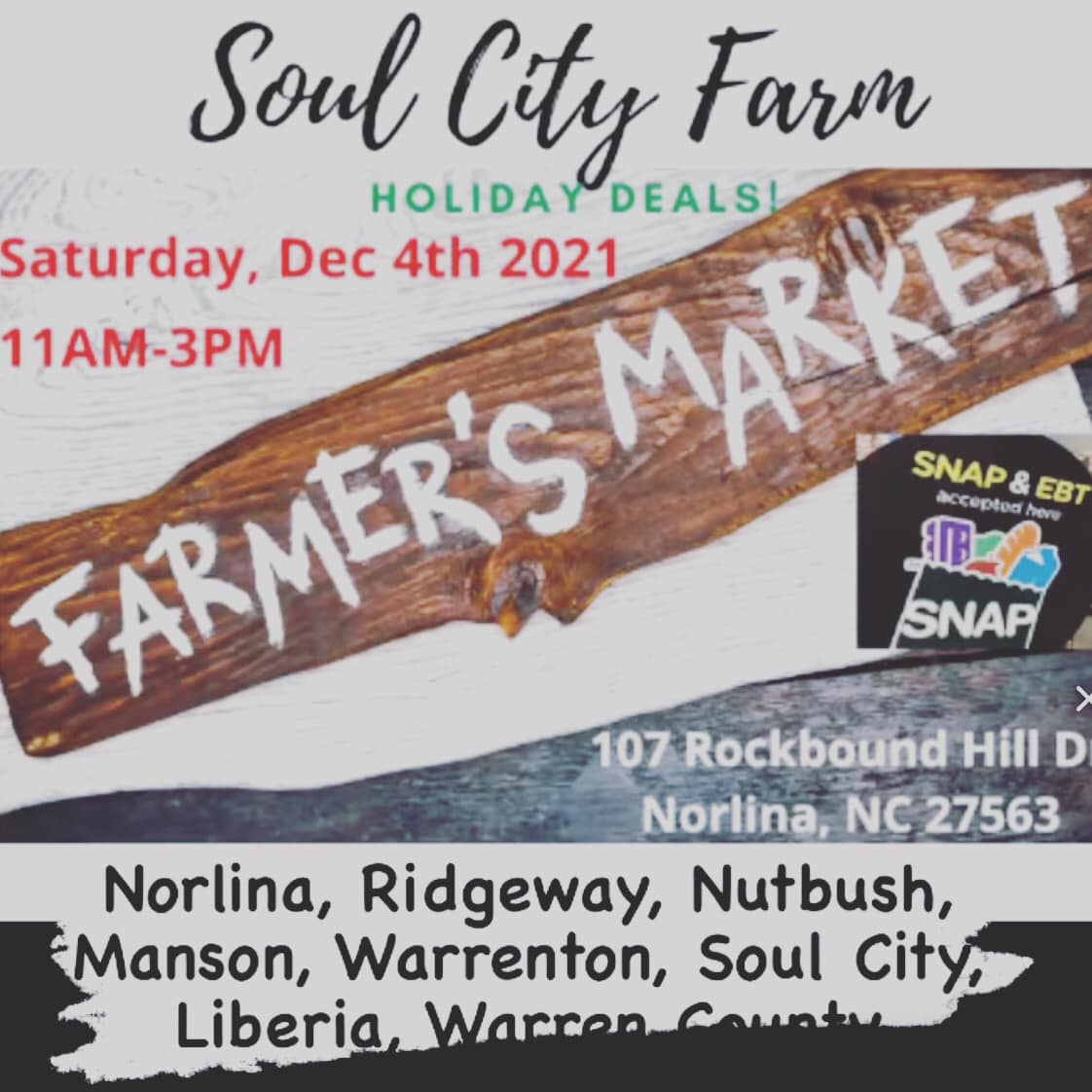 soul city farm event center market december 4 2021