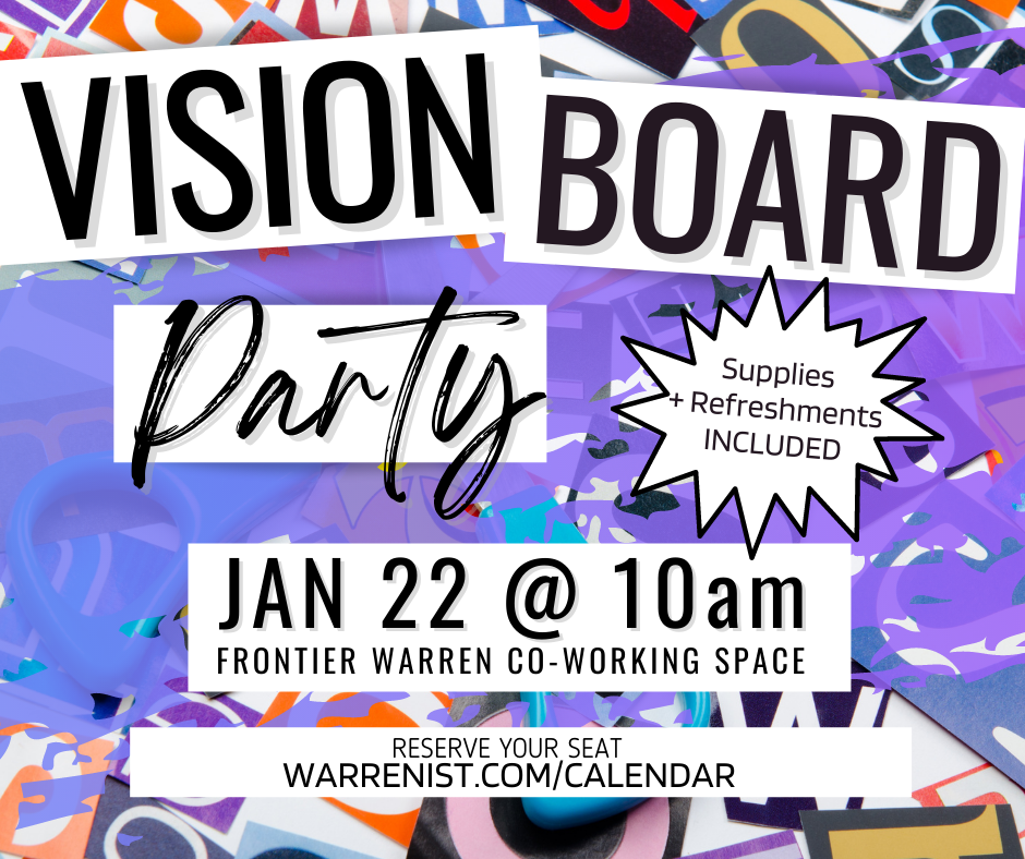 (POSTPONED) Manifest! Create a Vision Board Workshop - The Warrenist