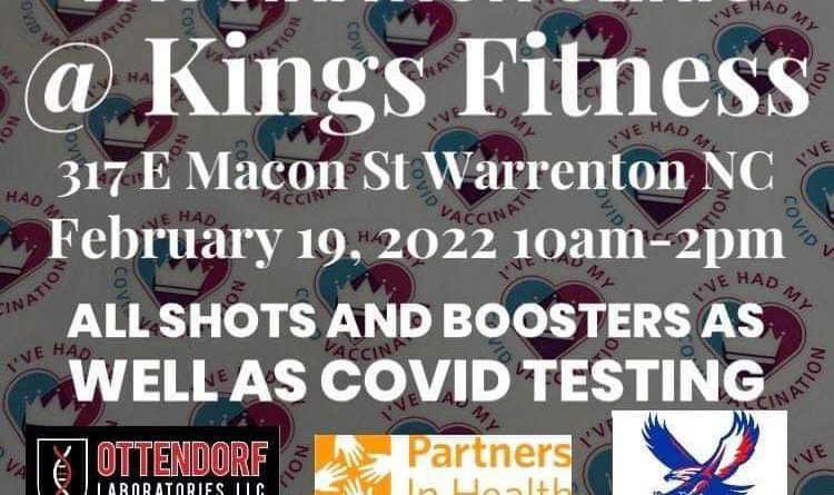 kings fitness vaccination clinic boosters february 19 2022 gang free inc