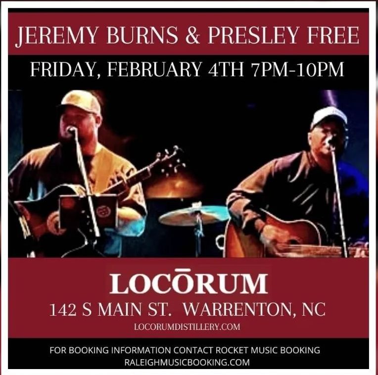 presley free jeremy burns locorum warrenton warren county nc