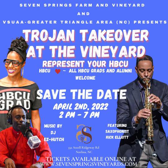 trojan takeover seven springs farm vineyard norlina wine warren county events nc