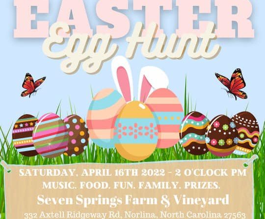 easter egg hunt parent zone inc seven springs farm vineyard 2022