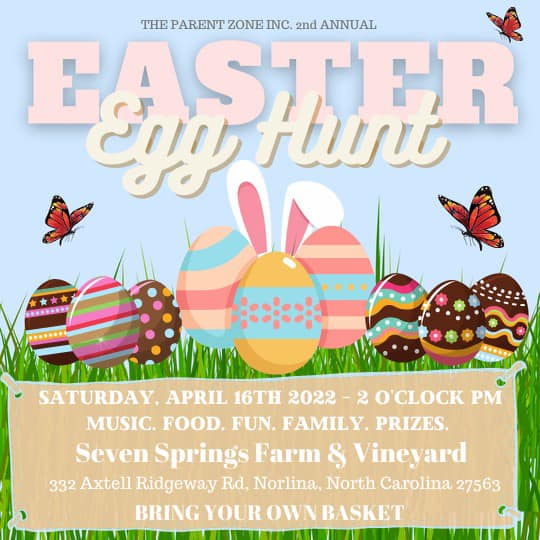 easter egg hunt parent zone inc seven springs farm vineyard 2022