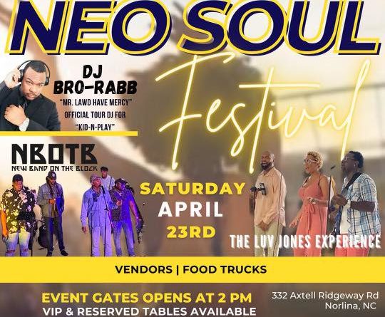 neo soul festival seven springs farm vineyard norlina nc april 23 2022