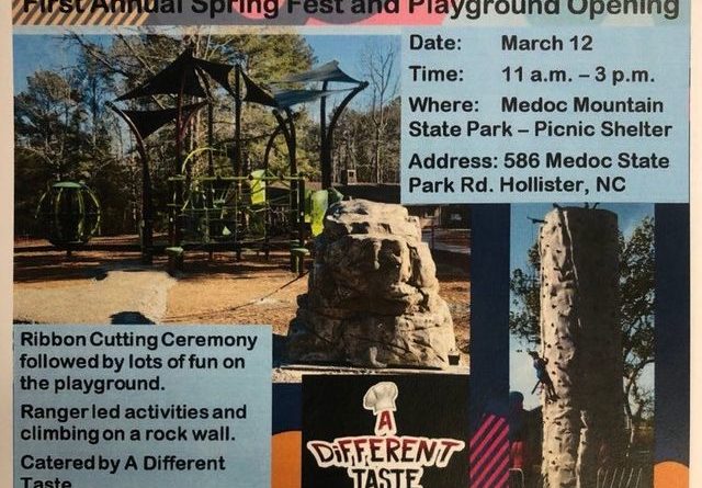 spring fest playground opening medoc mountain park hollister nc