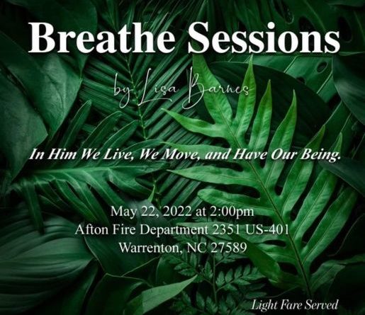 breathe session afton fire department warren county nc may 2022