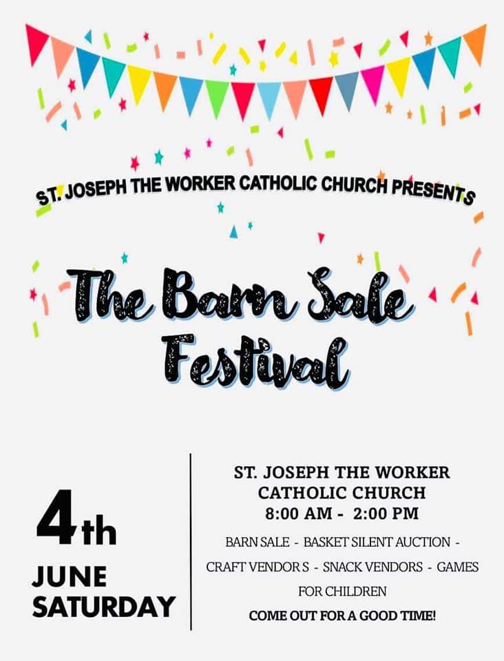 the barn sale st joseph the worker catholic church june 4 2022