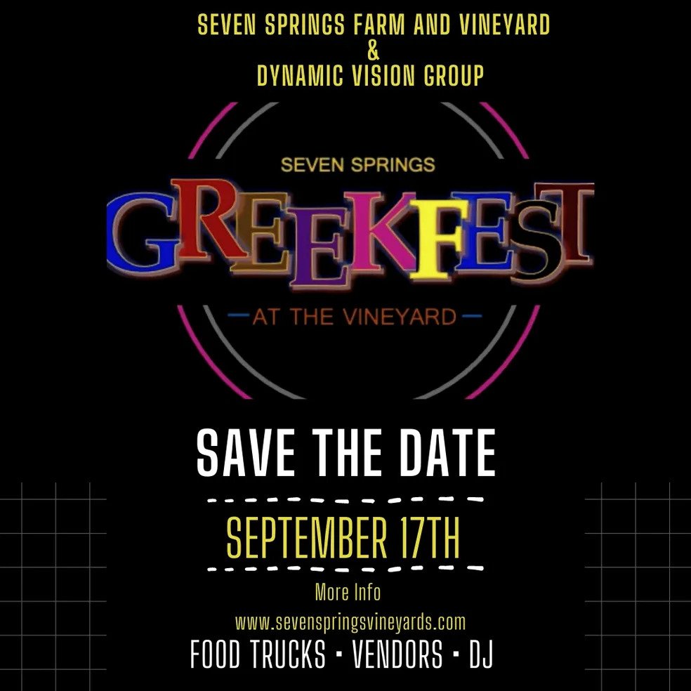 greekfest seven springs farm vineyard norlina warren county nc 2022