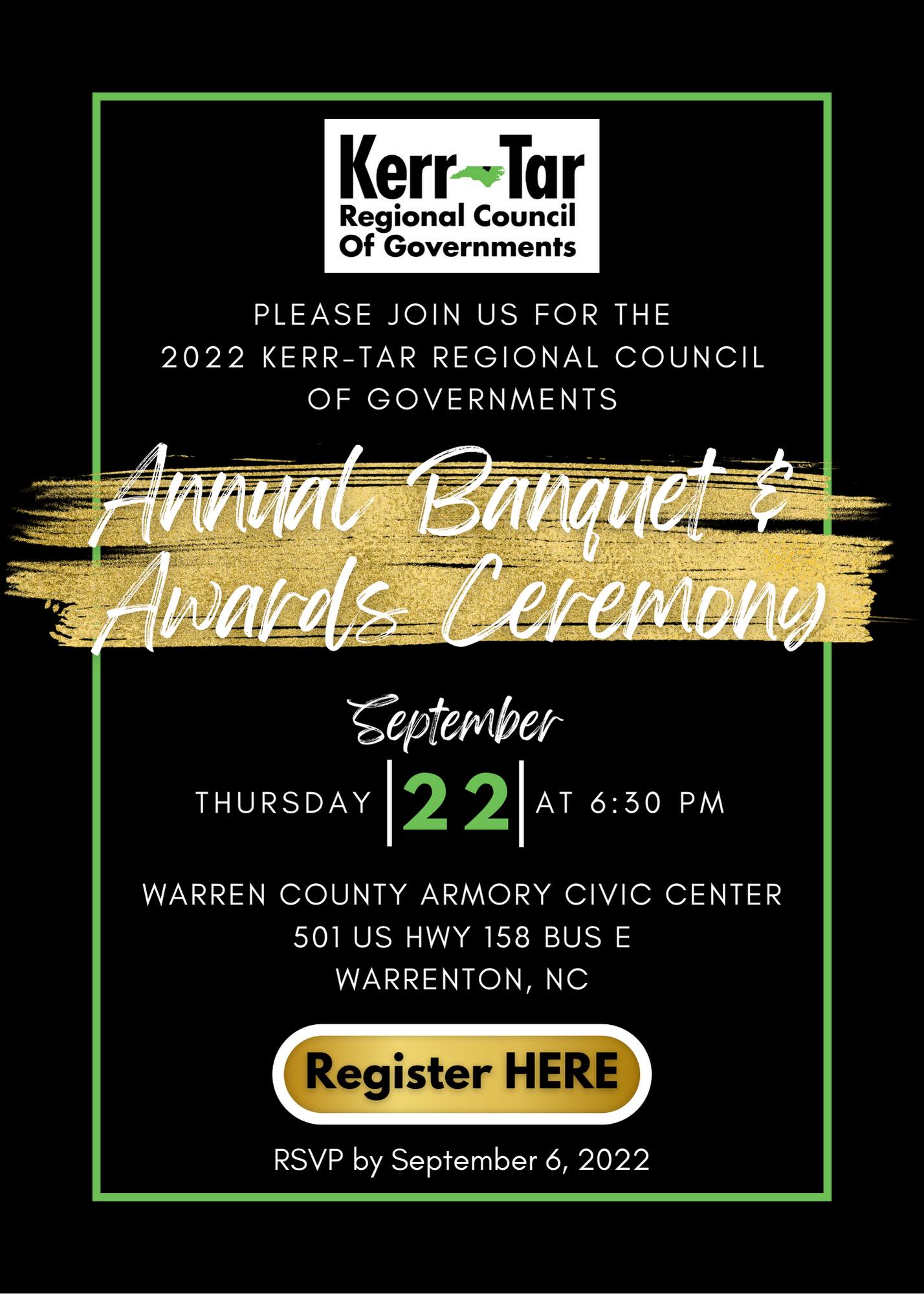 2022 Kerr-Tar Regional Council of Governments Annual Banquet and Awards Ceremony
