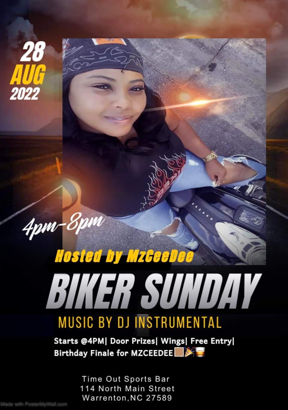 biker sunday time out sports bar aug 28 2022