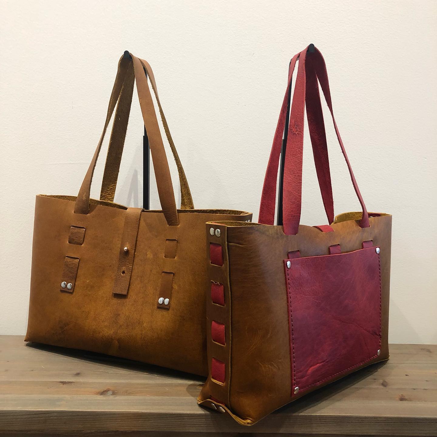 franks fine arts leather bag making class