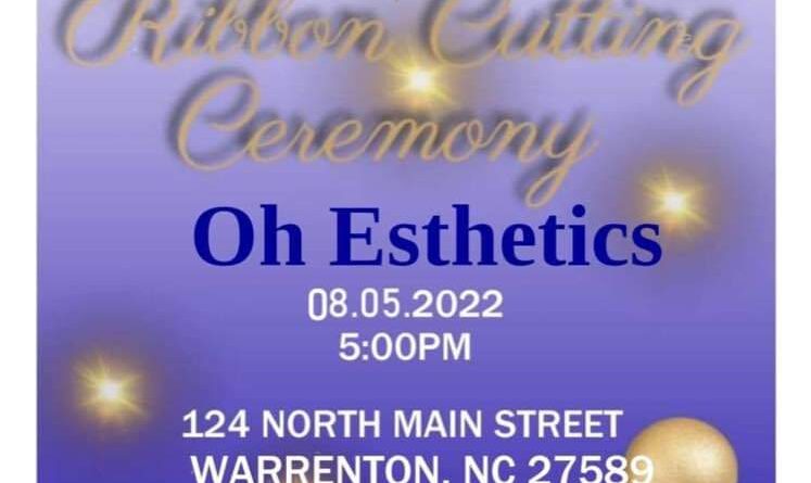 oh esthetics ribbon cutting ceremony lake gaston chamber of commerce warrenton warren county nc