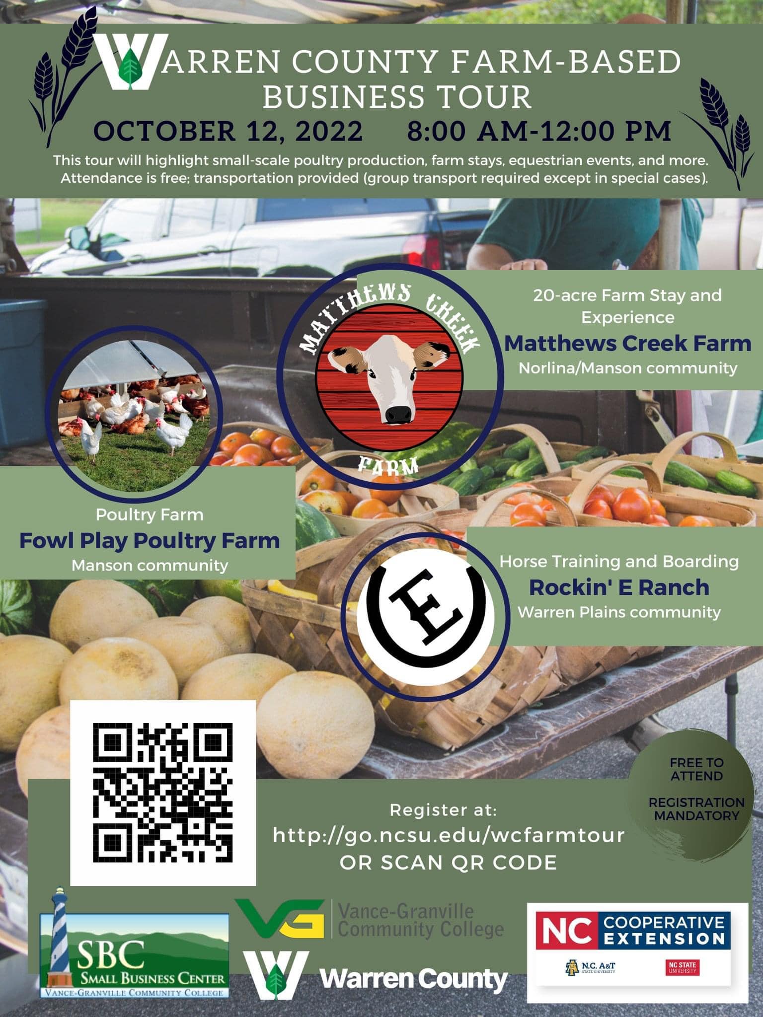 warren county farm based business tour october 12 2022 nc