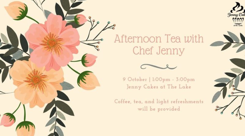 afternoon tea with chef jenny cakes at the lake littleton nc