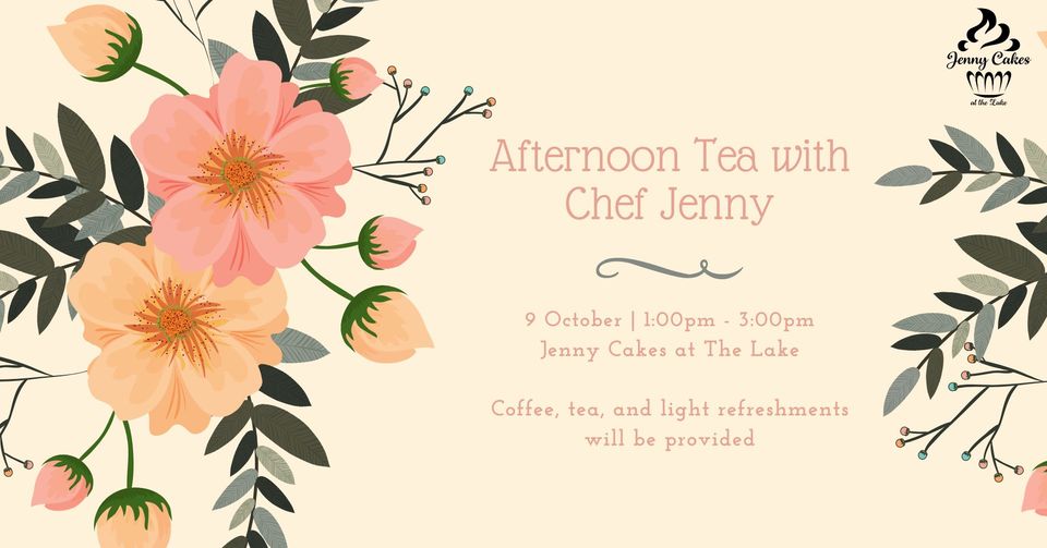 afternoon tea with chef jenny cakes at the lake littleton nc