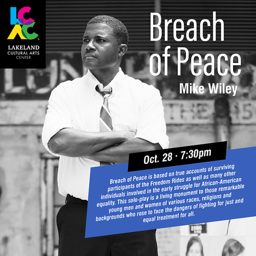 mike wiley breach of peace lakeland cultural arts center littleton nc
