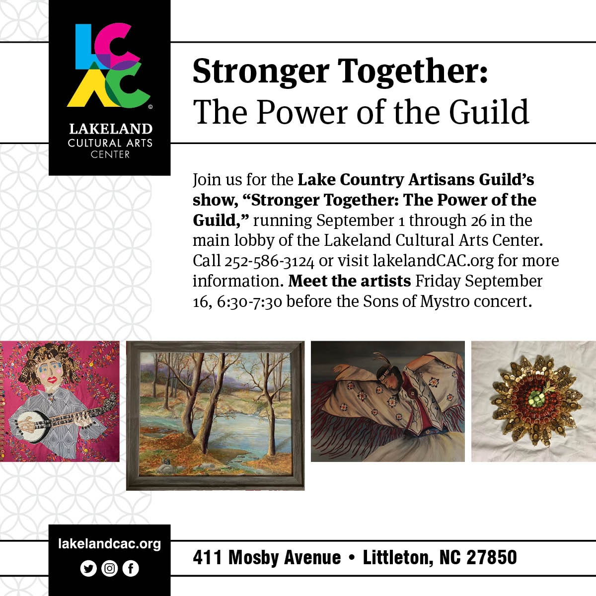 stronger together lakeland cultural arts center littleton nc september 26 2022