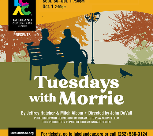tuesday with morrie lakeland cultural arts center littleton nc 2022