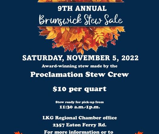 9th annual brunswick stew sale lake gaston littleton nc 2022