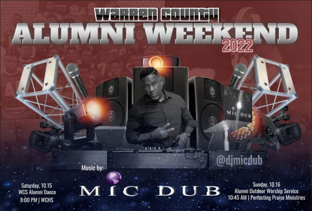 Wchs alumni homecoming weekend dj mic dub