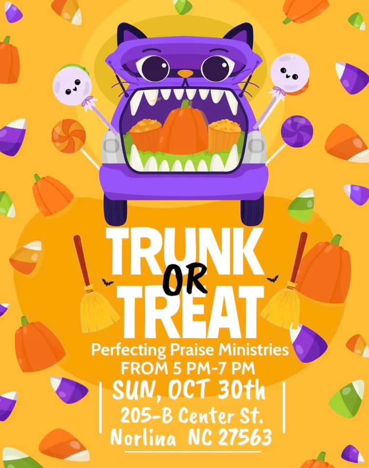 Trunk or Treat Perfecting Praise October 2022