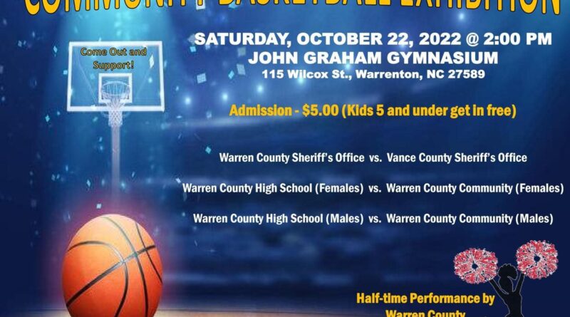 community basketball exhibition warren county law enforcement october 2022