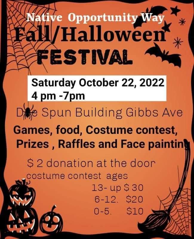 fall halloween festival native opportunity way hollister oct 22 2022