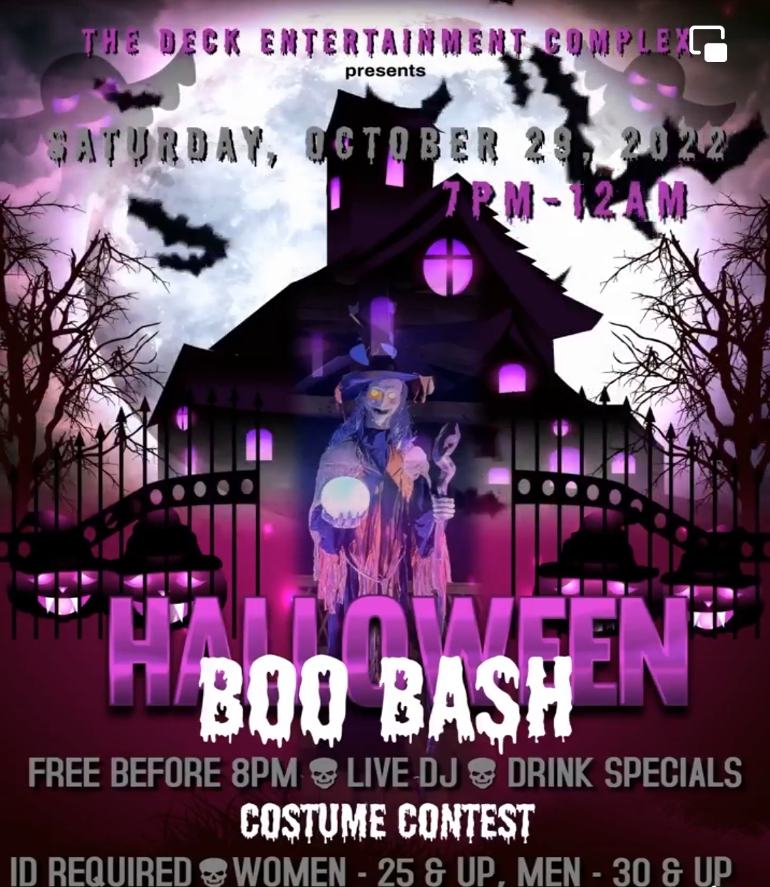 halloween boo bash the deck entertainment norlina nc october 29 2022