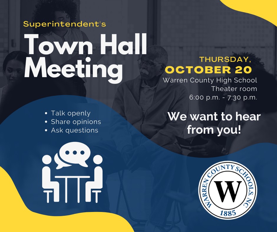 warren county schools town hall october 2022