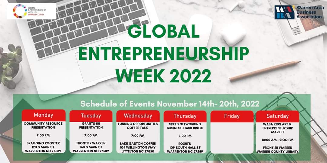 global entrepreneurship week warren county nc 2022