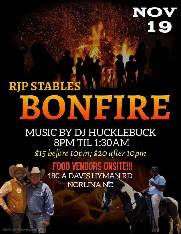 Rjp stables bonfire November 2022