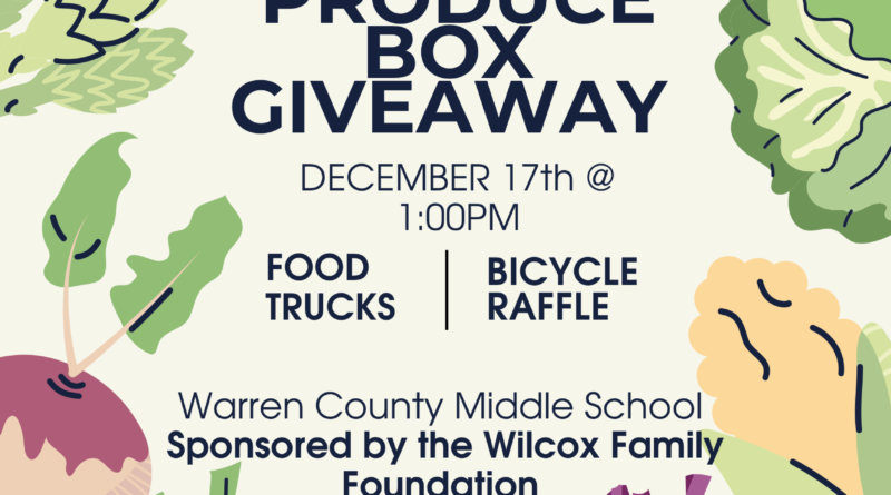 Free Produce Giveaway Warren county nc