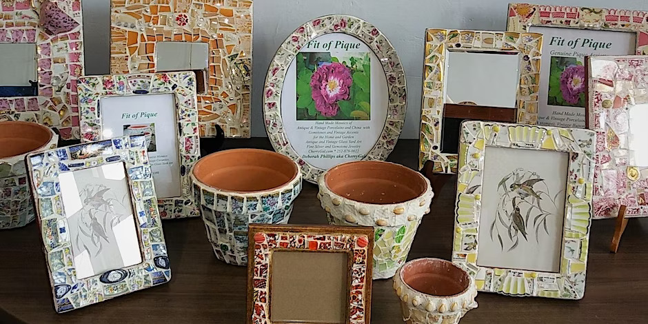 Crafting With CherryGal Heirloom Mosaic Frames bragging rooster warrenton nc feb 2023