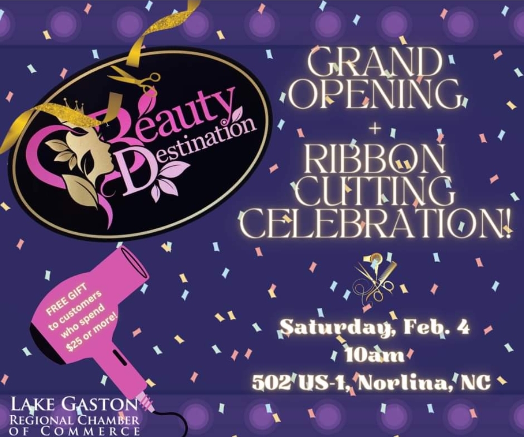 beauty destination ribbon cutting ceremony norlina nc february 2023