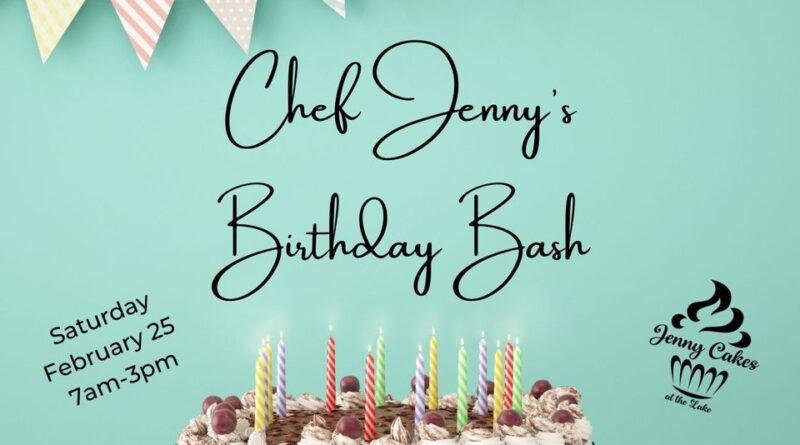 chef jenny cakes at the lake birthday bash littleton nc february 25 2023