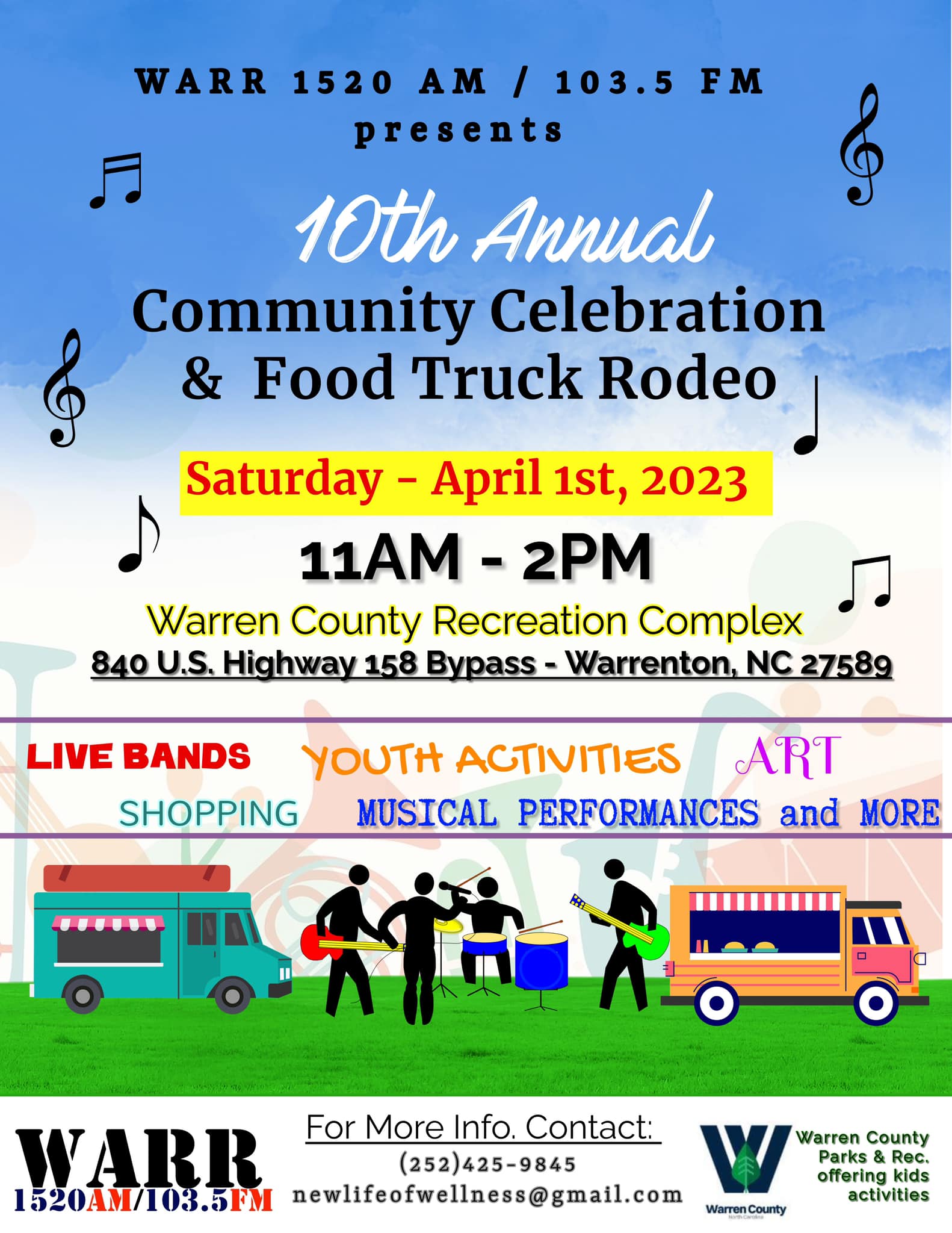 warr community day food truck rodeo warrenton nc april 2023