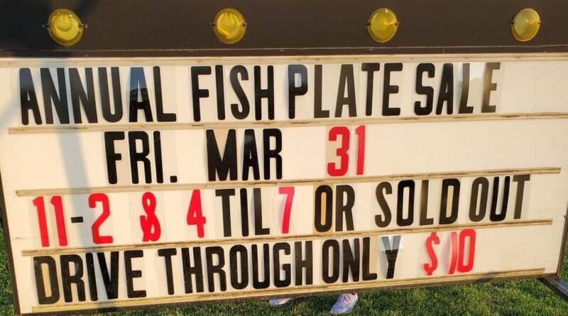 fish plate sale arcola fire department march 2023