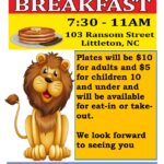 littleton lions pancake and sausage breakfast march 25 2023