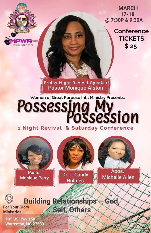 possessing my possession women of great purpose warrenton nc march 17 18 2023