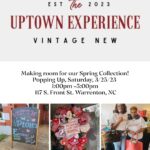 uptown experience pop up shop warrenton nc march 2023