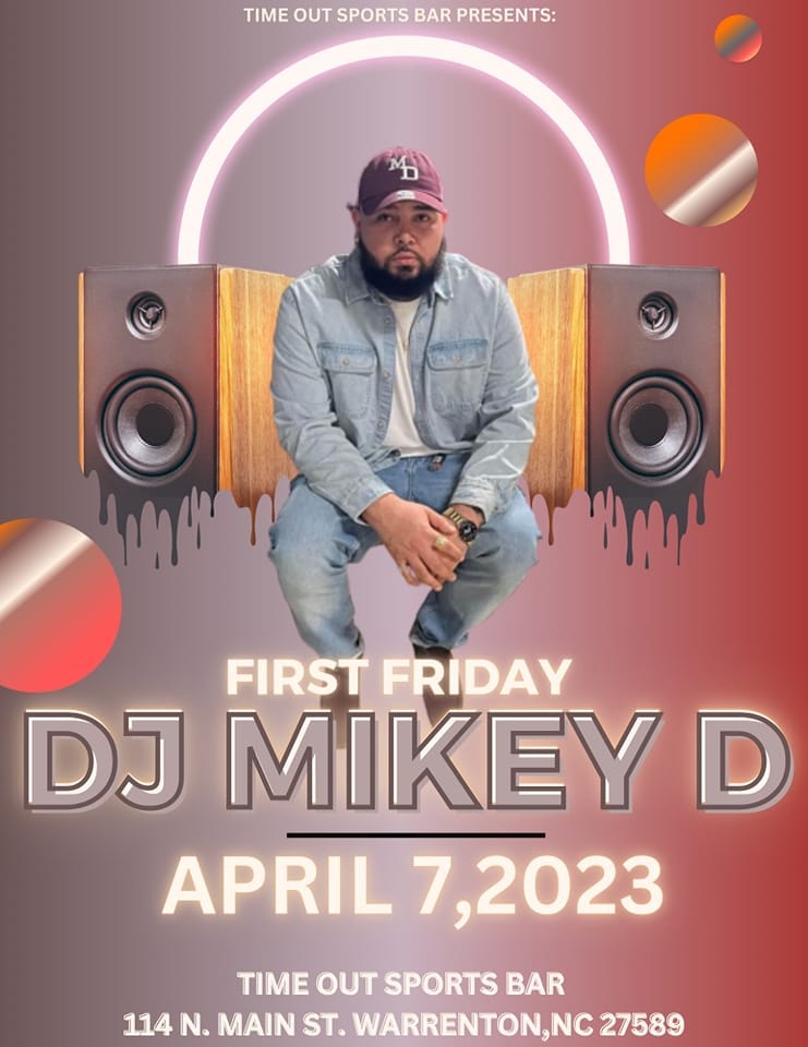 dj mikey d time out sports bar warrenton nc april 7 2023