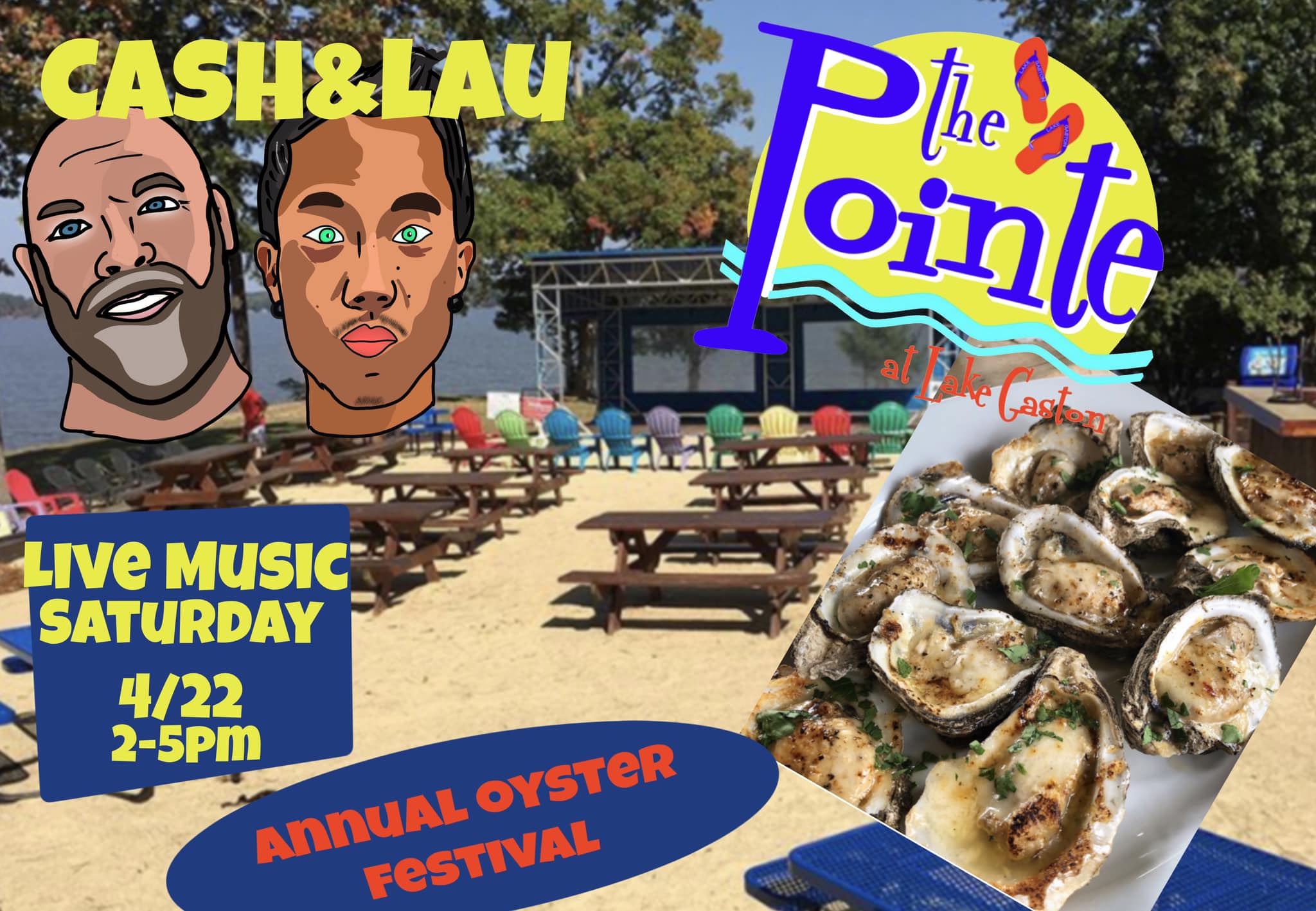 oyster festival pointe at the lake gaston littleton nc april 22 2023