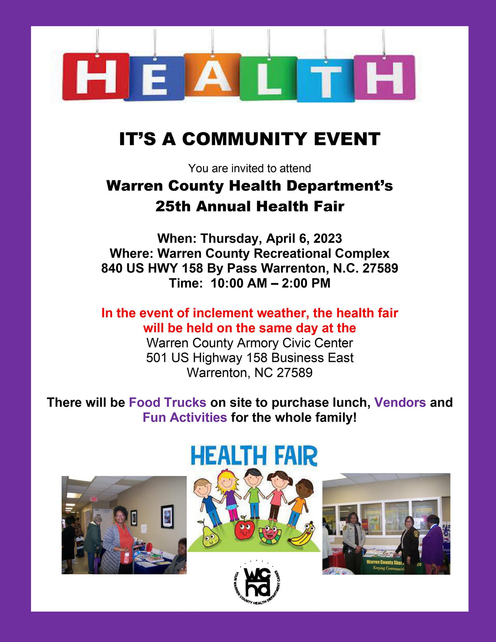 warren county health fair warrenton nc april 6 2023