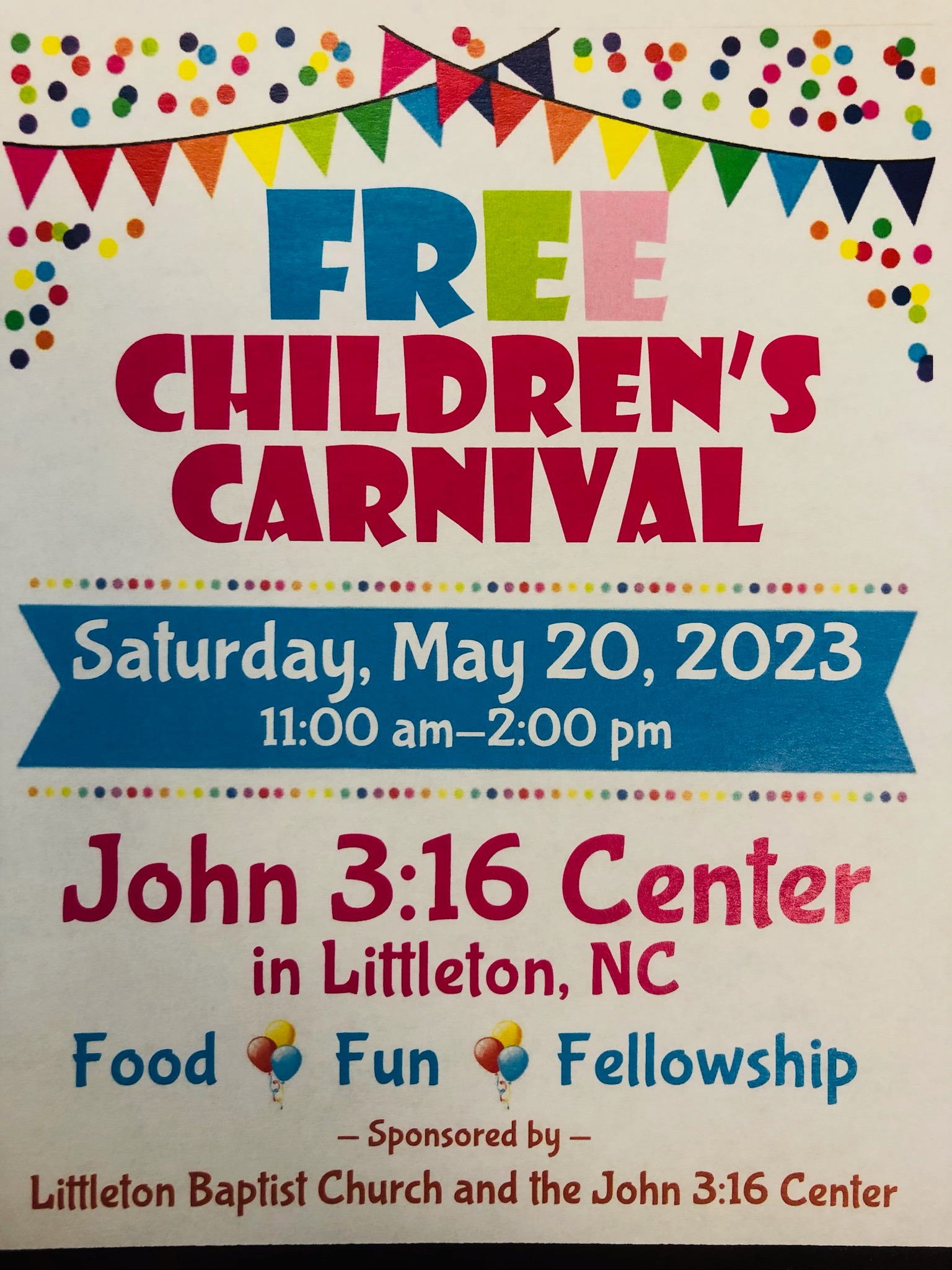 childrens carnival john 316 center littleton nc may 20 2023