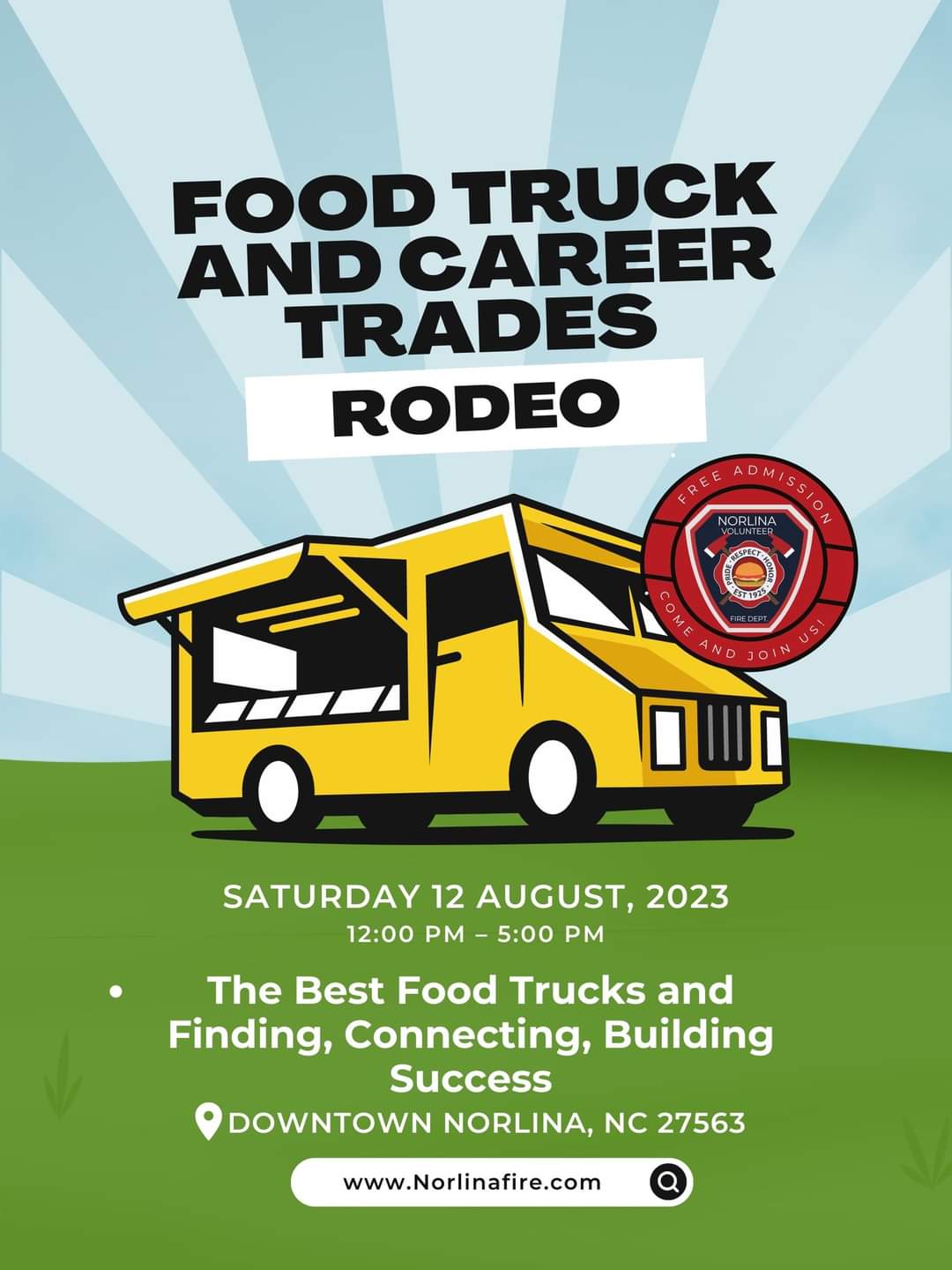 norlina fire food truck and career trades august 12 2023