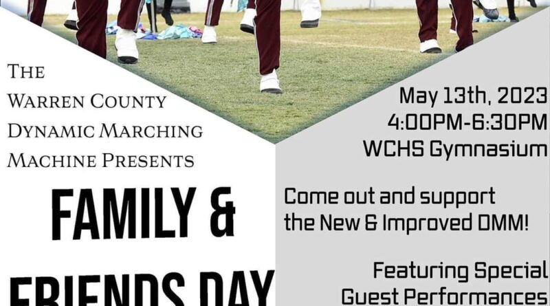 warren county dynamic marching machine family and friends day may 13 2023